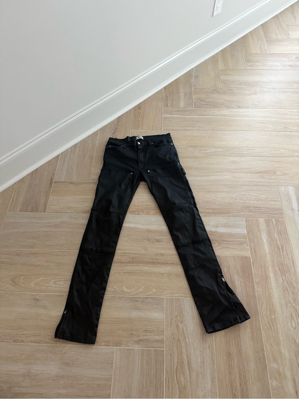 Black Women's Straight-Leg Utility Pants